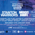 Stanton Sessions event poster at Chew & Bash