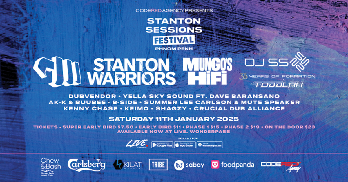 Stanton Sessions event poster at Chew & Bash